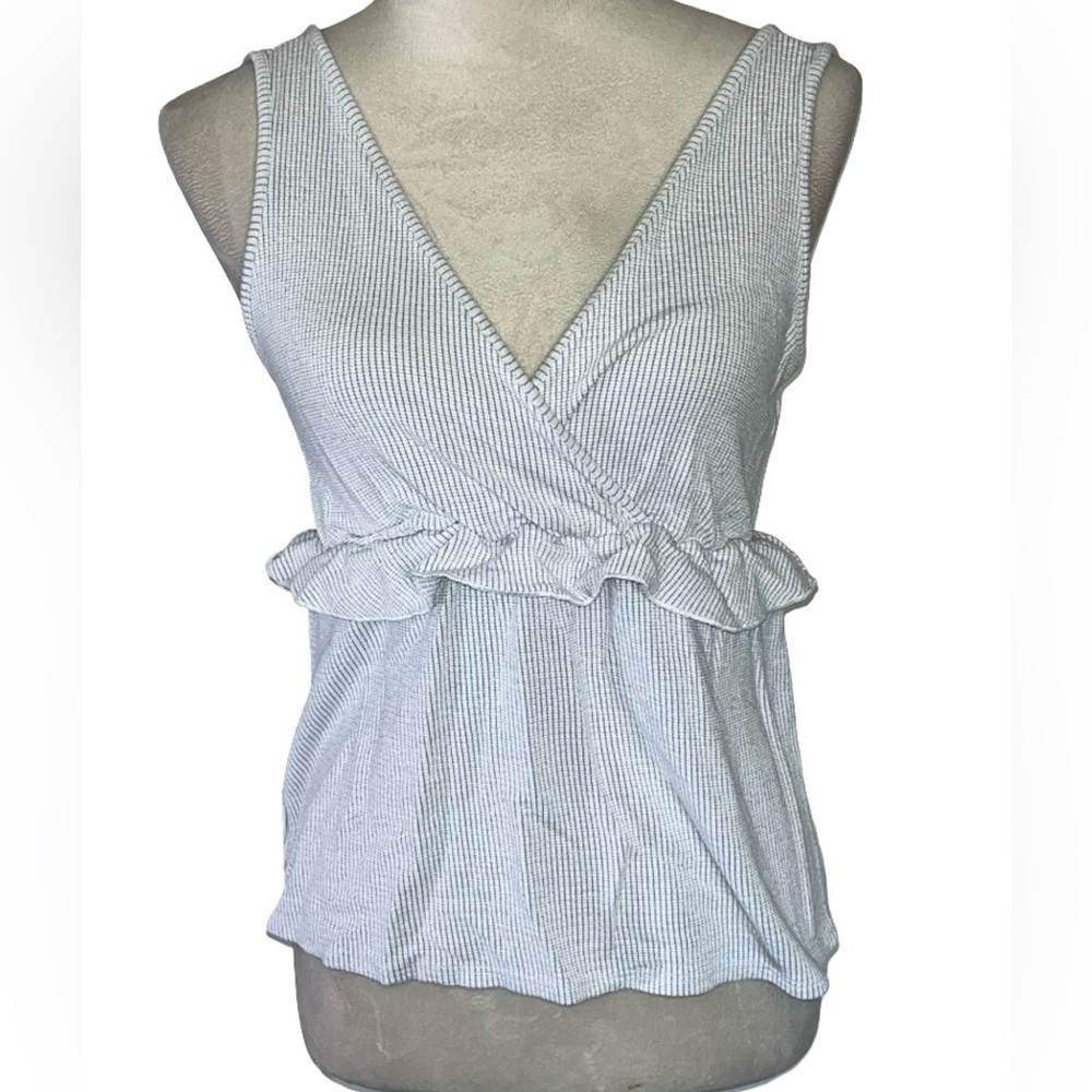 Caution To The Wind Stripped Blouse Sleeveless Top S - Picture 2 of 6